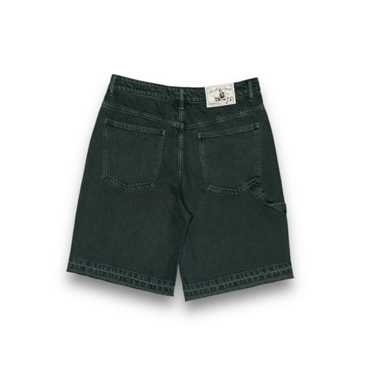 Denim Shorts - Washed Green