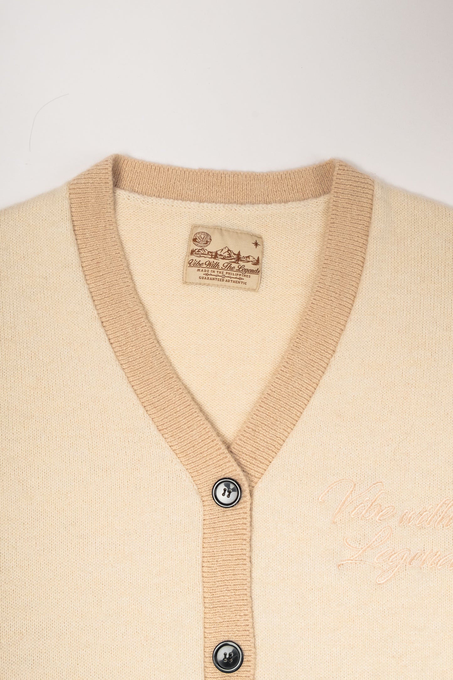 Mohair Knit Cardigan - Cream Latte