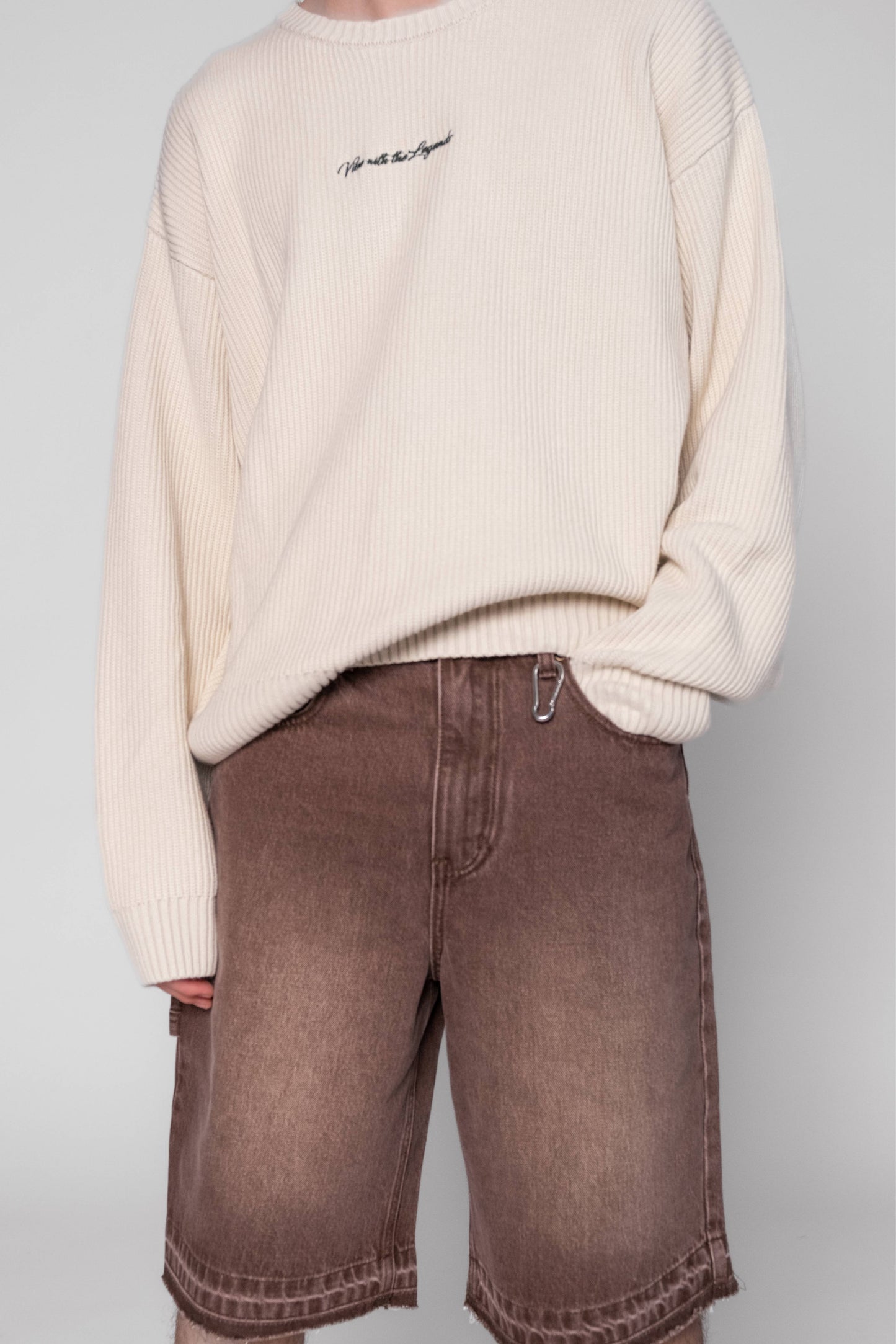 Denim Shorts - Dirty Snow