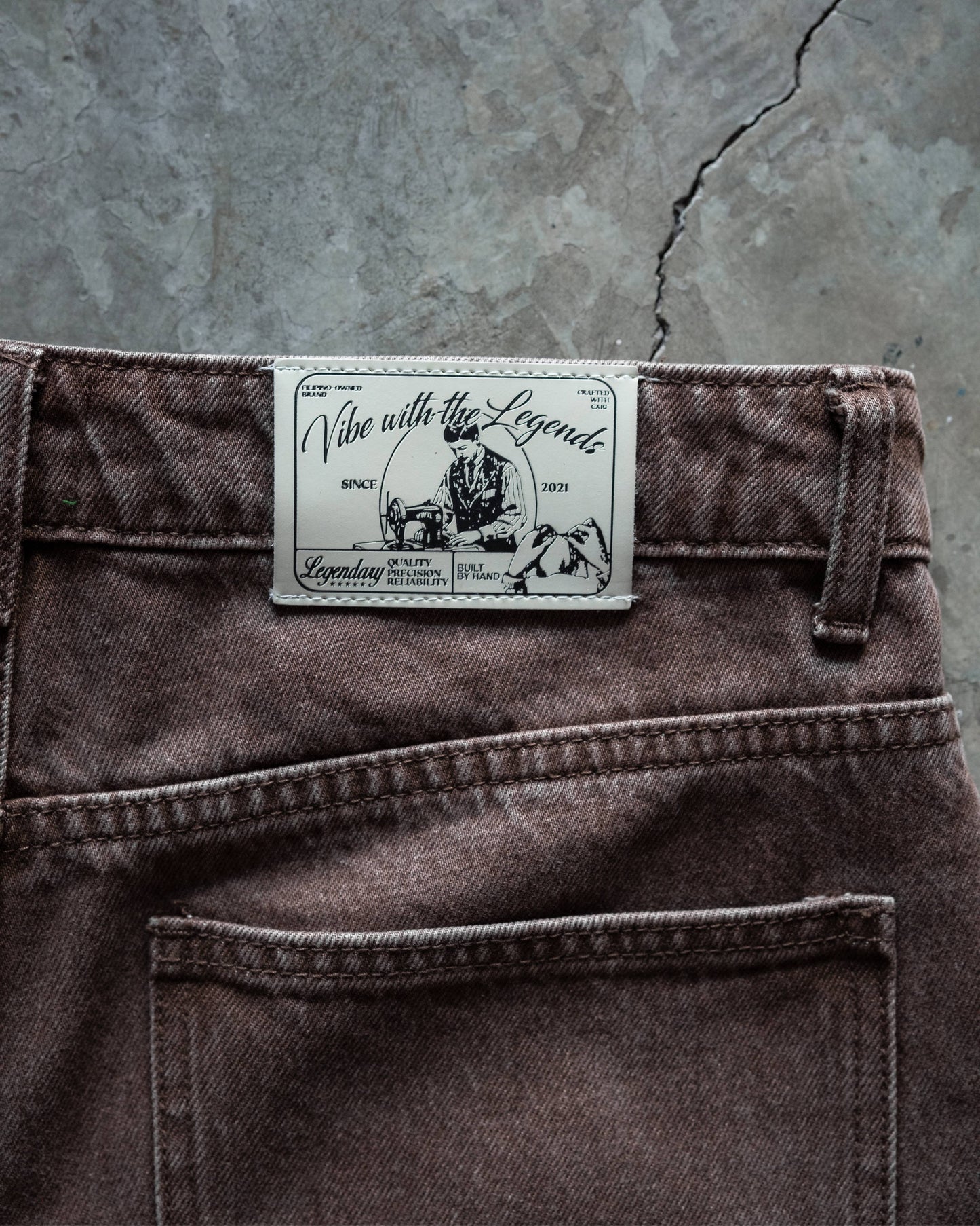 Denim Shorts - Dirty Snow