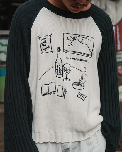 Knit Sweater - Curtain Call Embroidery