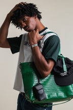 Crocodile Day Bag - Dark Green