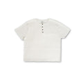 Knit Short-sleeve Henley - Off-White