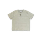 Knit Short-sleeve Henley - Washed Light Green