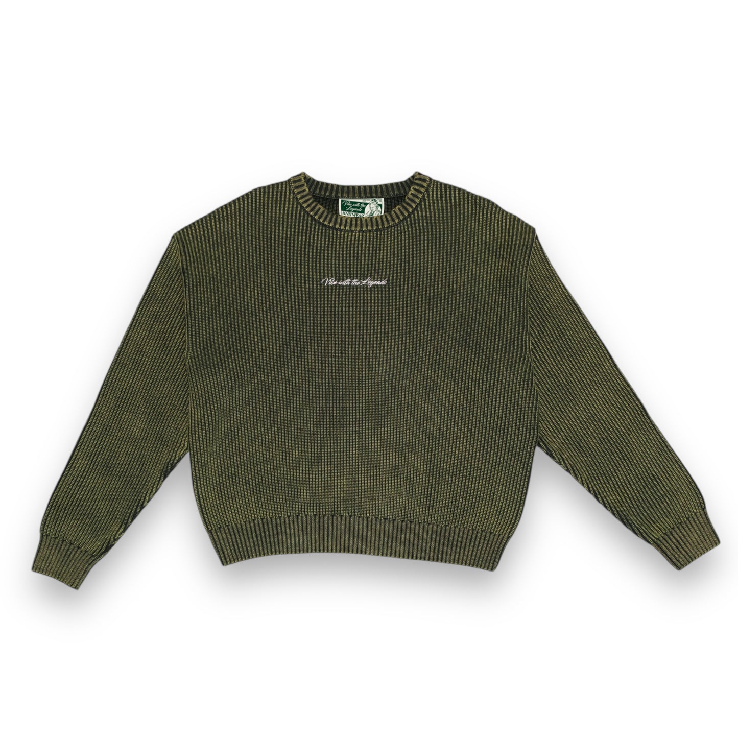 Heavy Knit Sweater - Retro Green