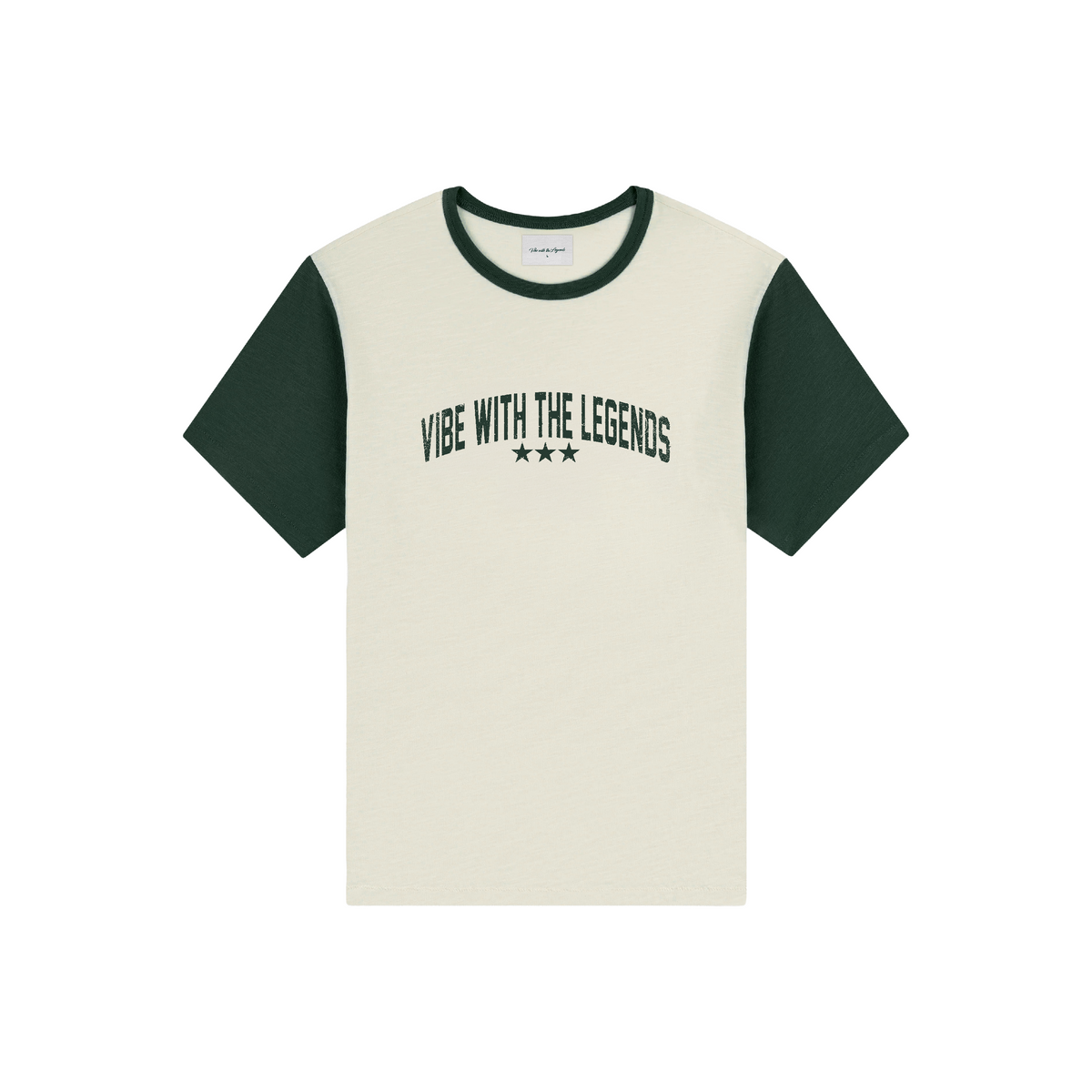Ringer Tee - Forest Green – Vibe With The Legends