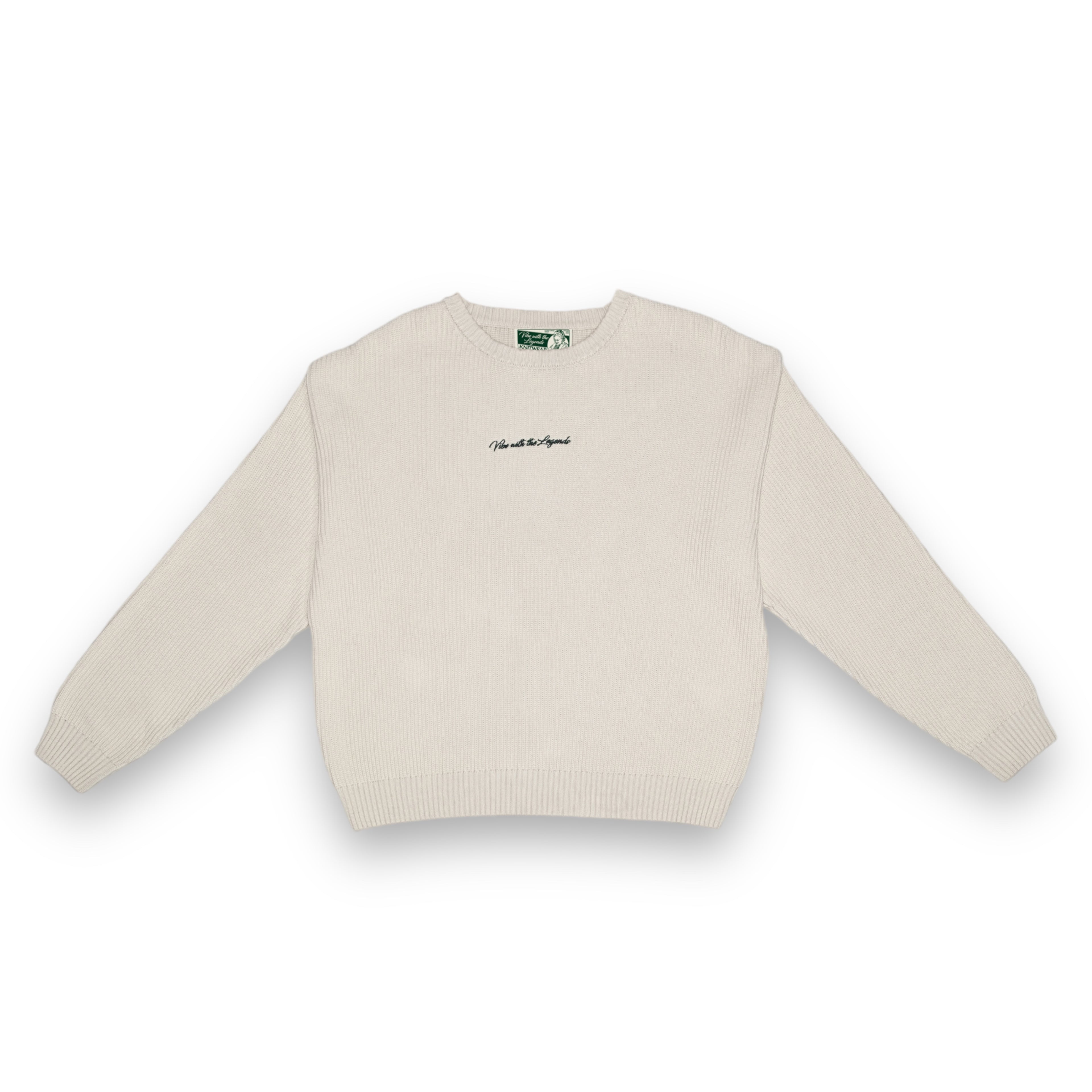 Heavy Knit Sweater - Cream