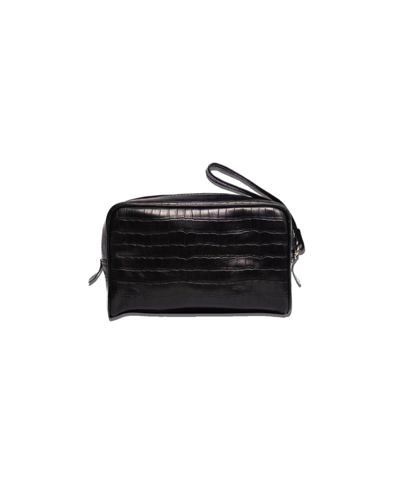Crocodile Dopp Kit - Jet Black