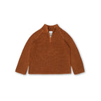 Quarter-Zip Knitwear - Pumpkin Spice