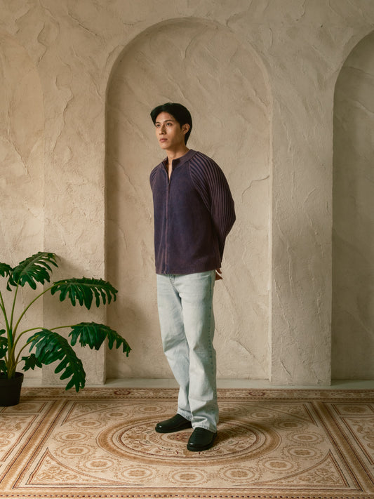 Full-Zip Knitwear - Ube