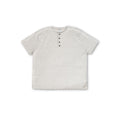 Knit Short-sleeve Henley - Heather Grey