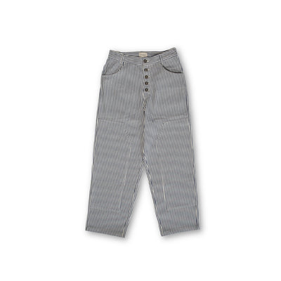 Pinstripe Pants - Navy Blue