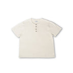 Knit Short-sleeve Henley - Cream