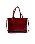 Crocodile Day Bag - Red Wine