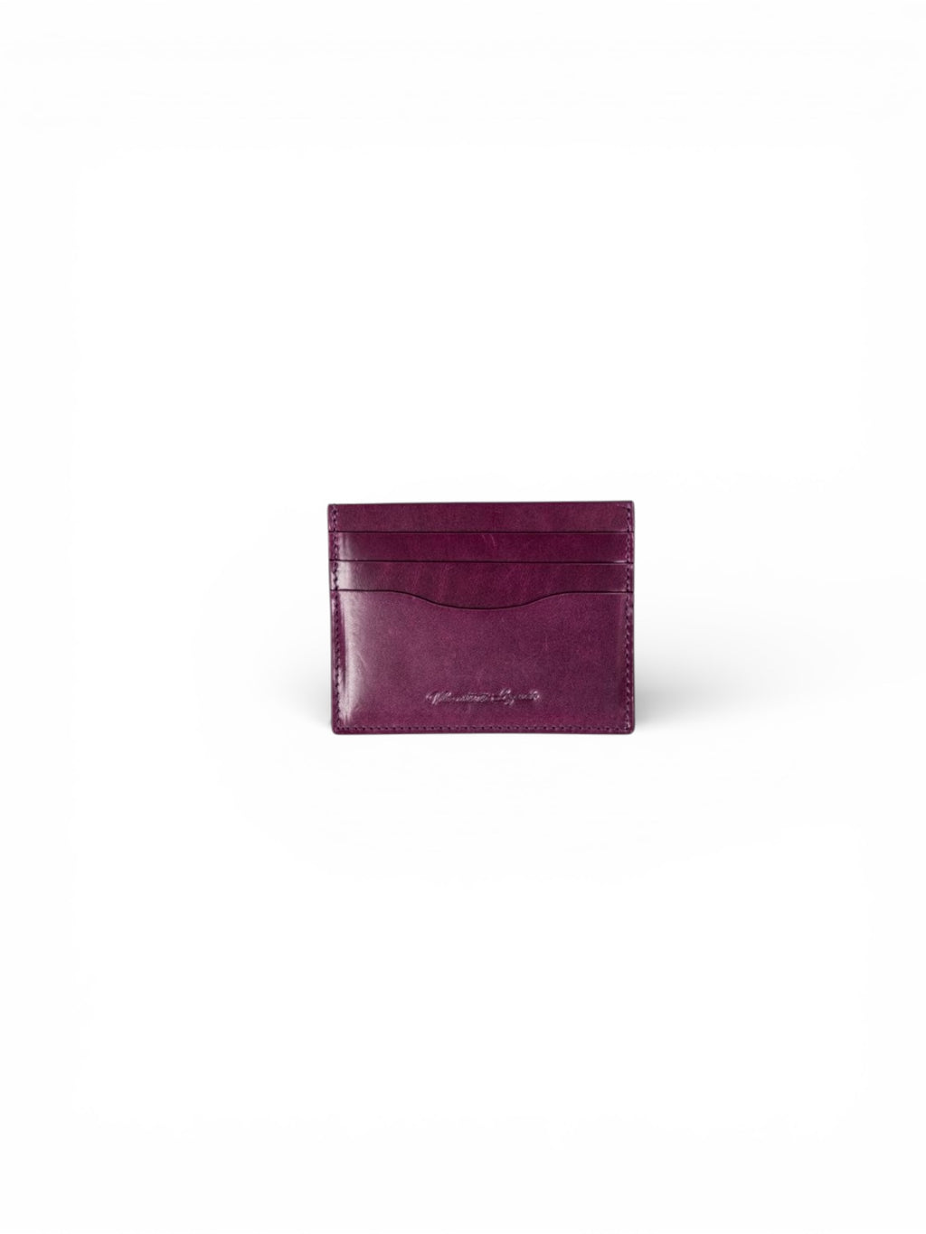 Vegetable Tan Card Holder - Berry