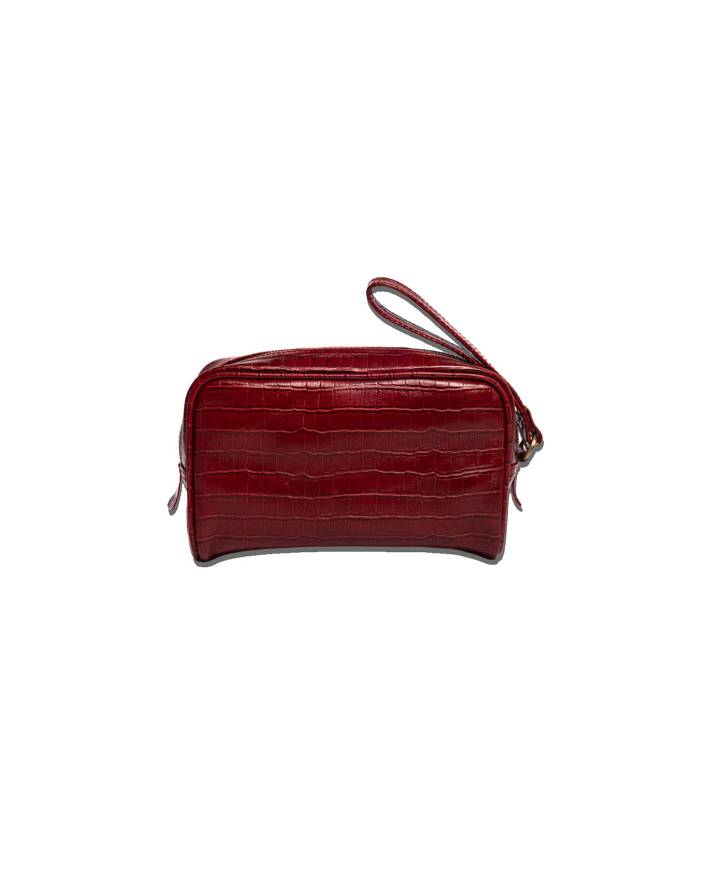 Crocodile Dopp Kit - Red Wine