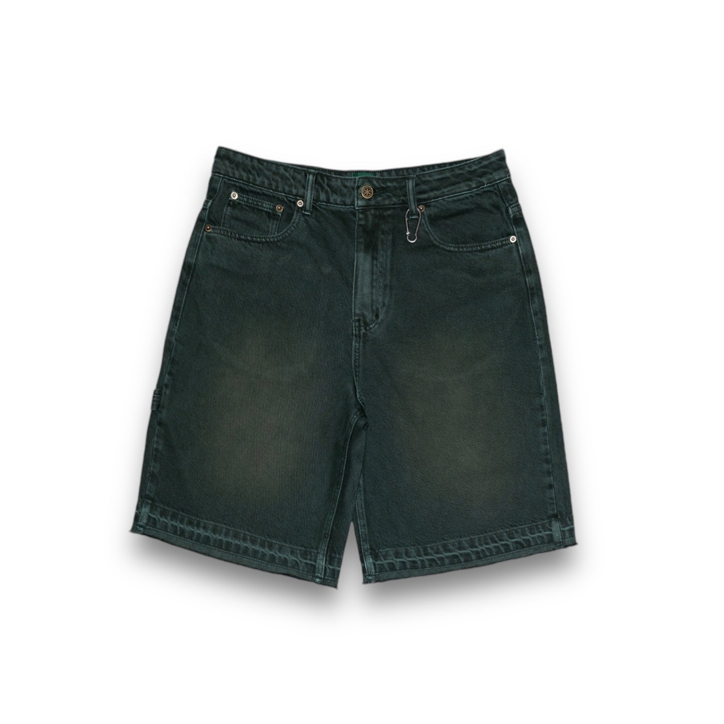 Denim Shorts - Washed Brown