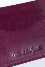 Vegetable Tan Card Holder - Berry