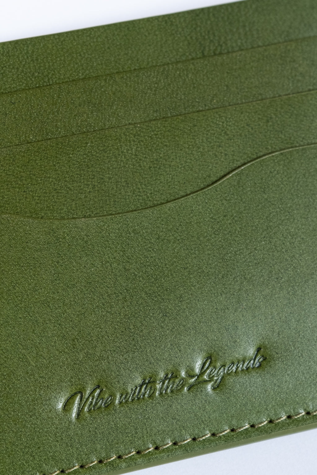 Vegetable Tan Card Holder - Kiwi