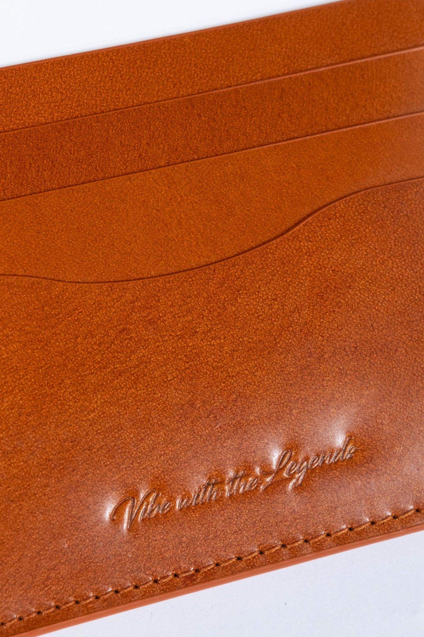 Vegetable Tan Card Holder - Cognac