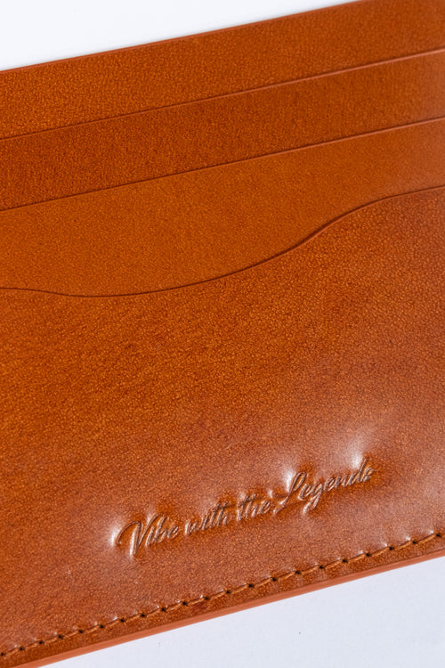 Vegetable Tan Card Holder - Cognac
