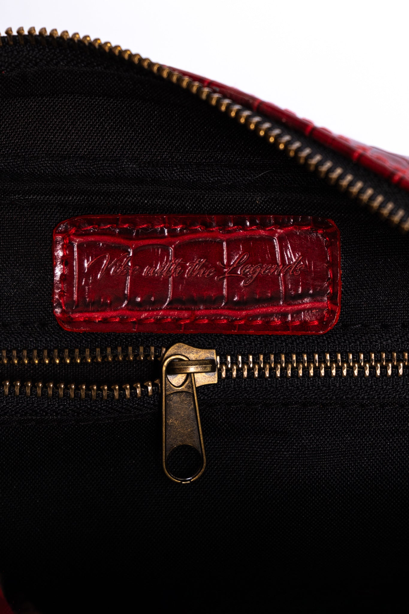 Crocodile Dopp Kit - Red Wine