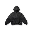 Sun Faded Hoodie Henley - Vintage Black