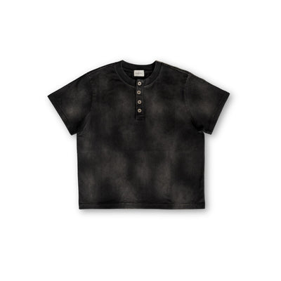 Sun Faded Henley - Vintage Black
