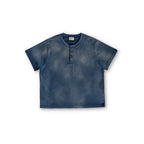 Sun Faded Henley - Vintage Blue