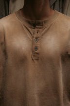 Sun Faded Henley - Vintage Brown