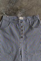Pinstripe Pants - Navy Blue