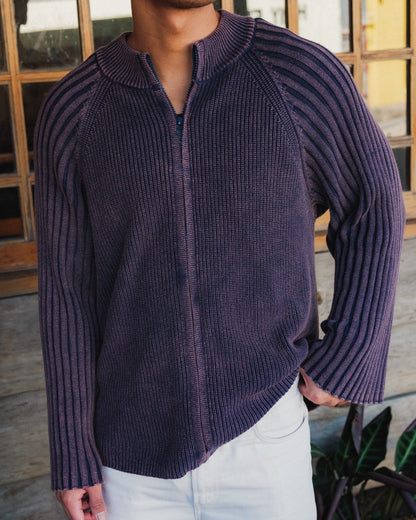 Full-Zip Knitwear - Ube