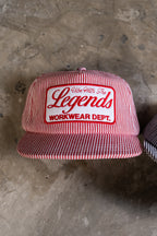 Packable Cap - Pinstripe Red