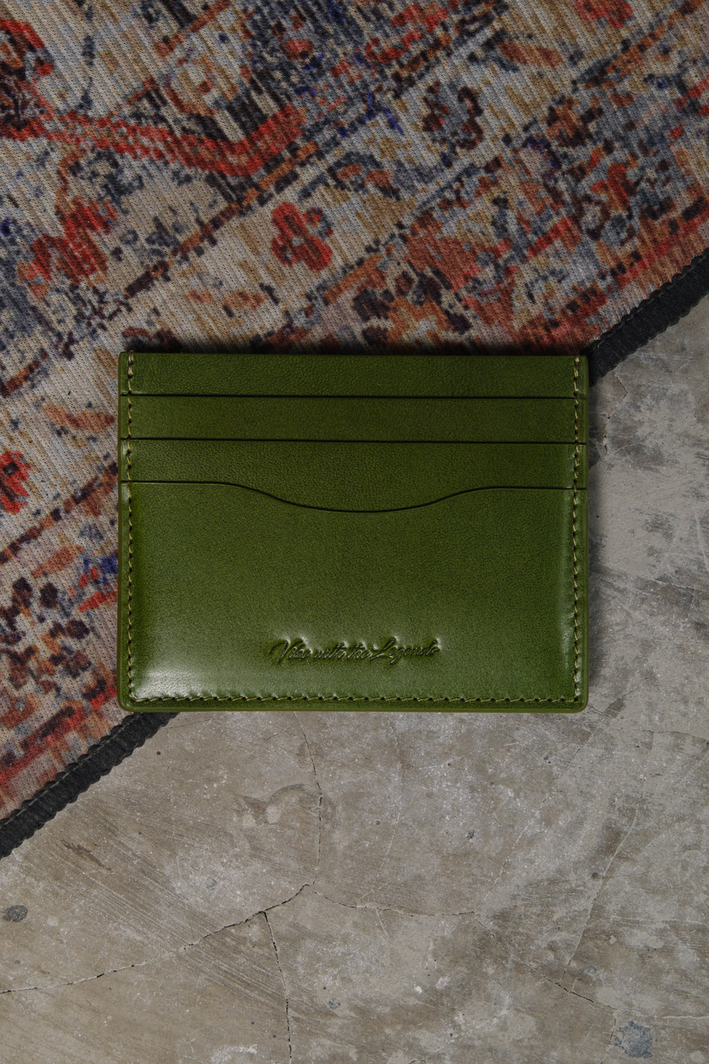 Vegetable Tan Card Holder - Kiwi