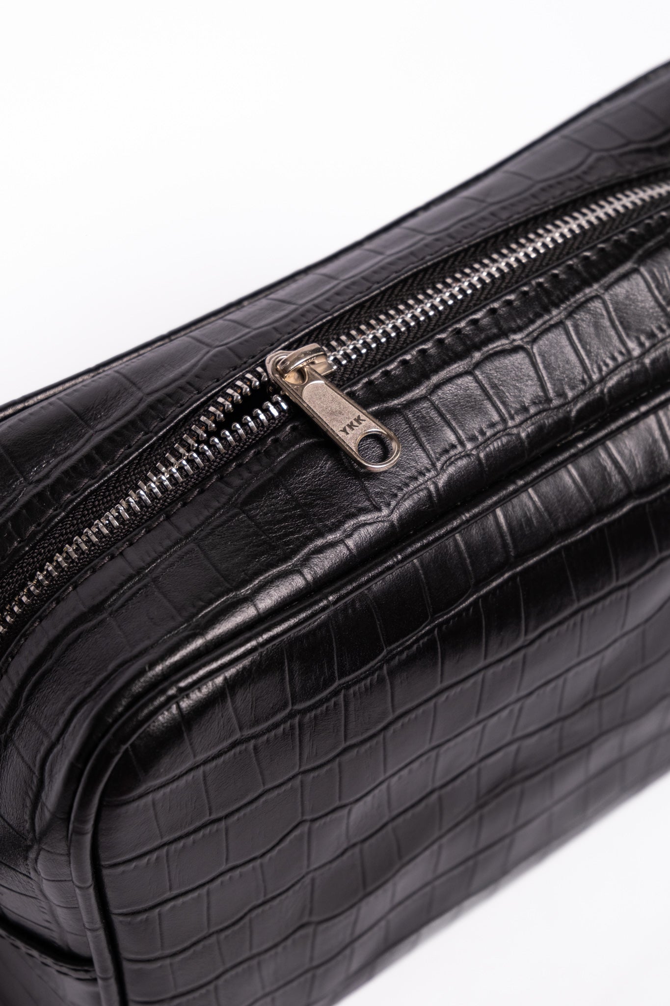 Crocodile Dopp Kit - Jet Black