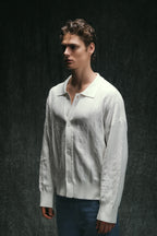 Collar Knit Cardigan - Off White