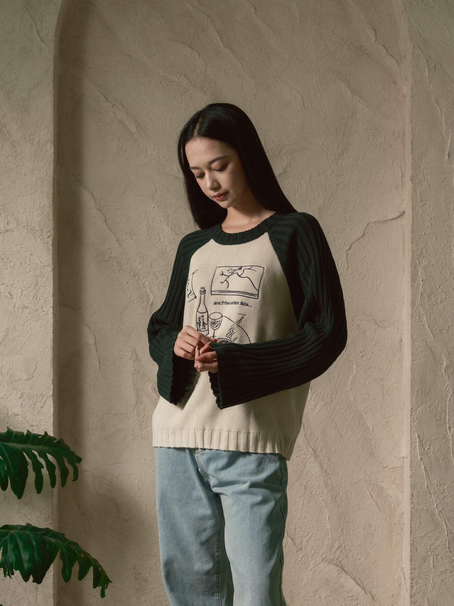 Knit Sweater - Curtain Call Embroidery