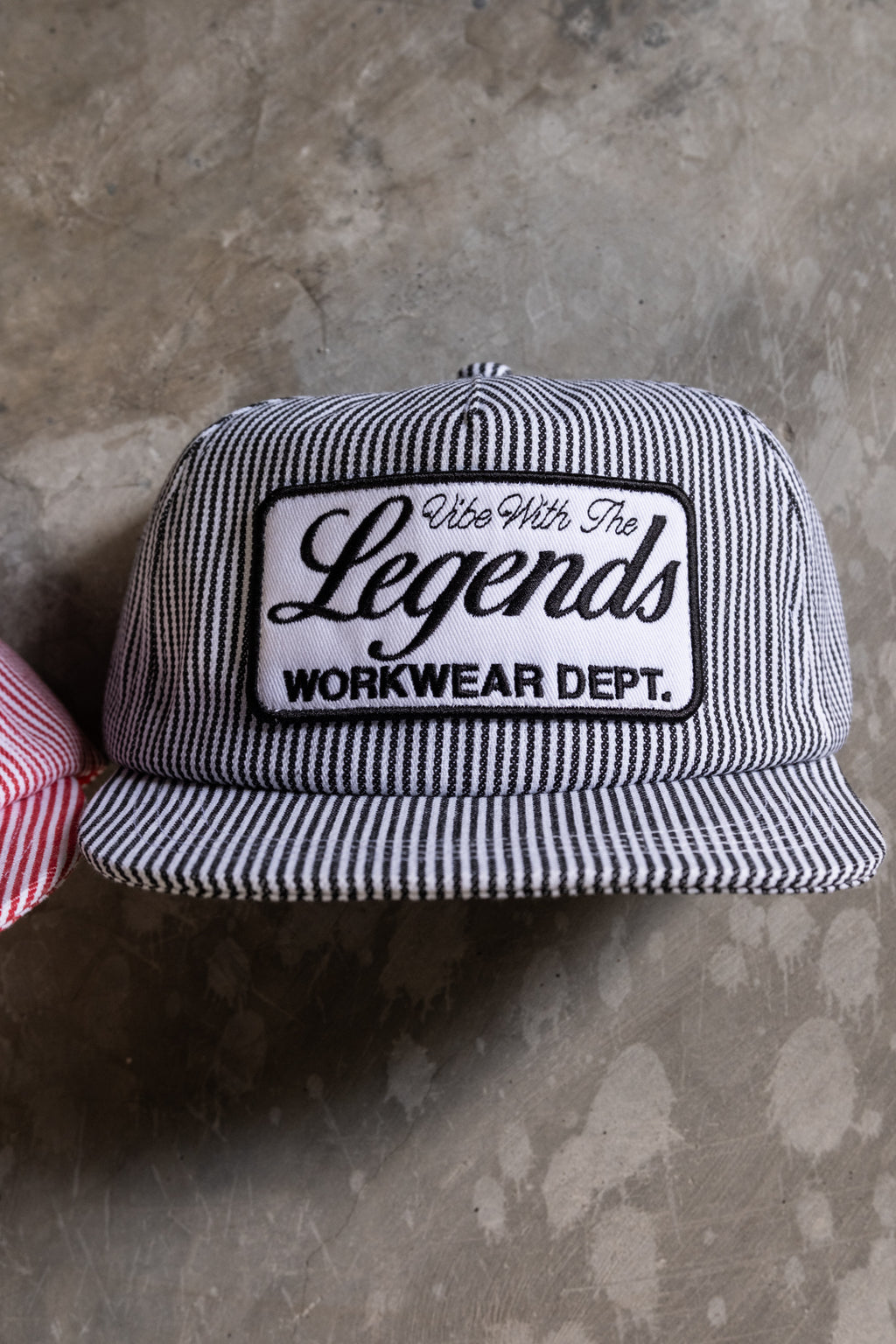 Packable Cap - Pinstripe Black