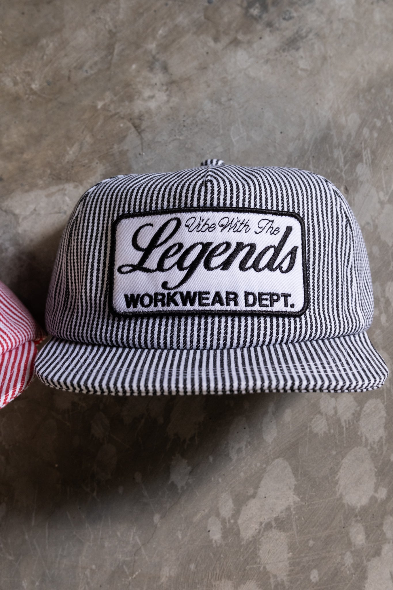 Packable Cap - Pinstripe Black