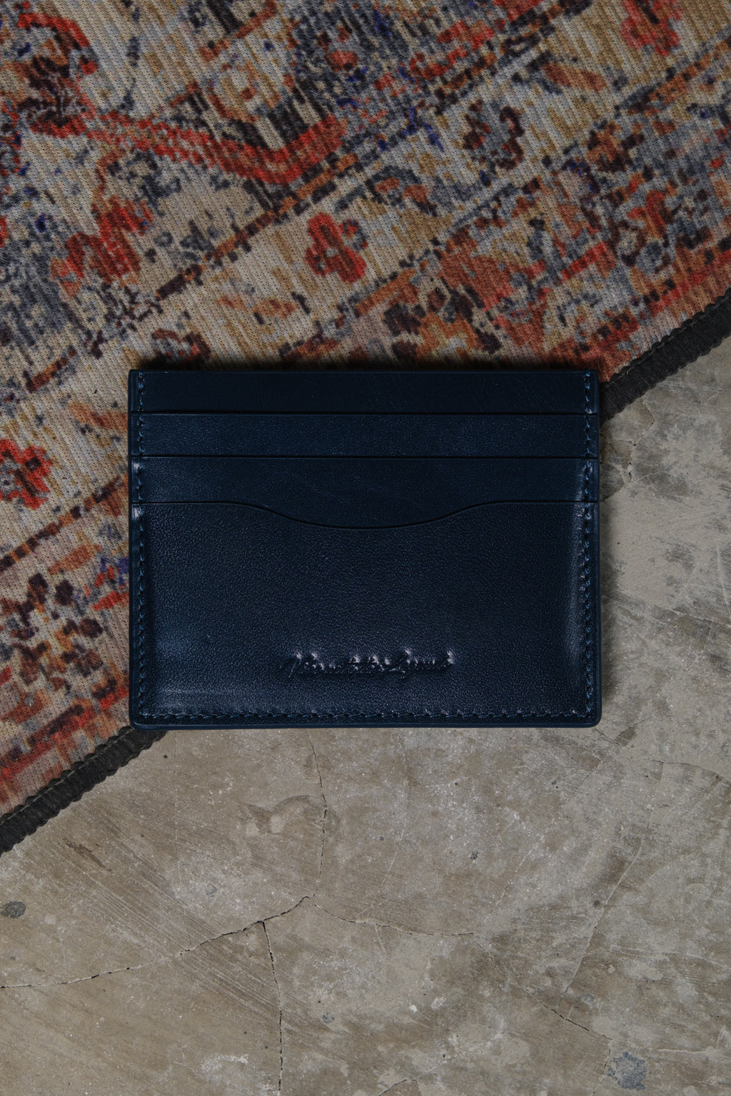 Vegetable Tan Card Holder - Midnight