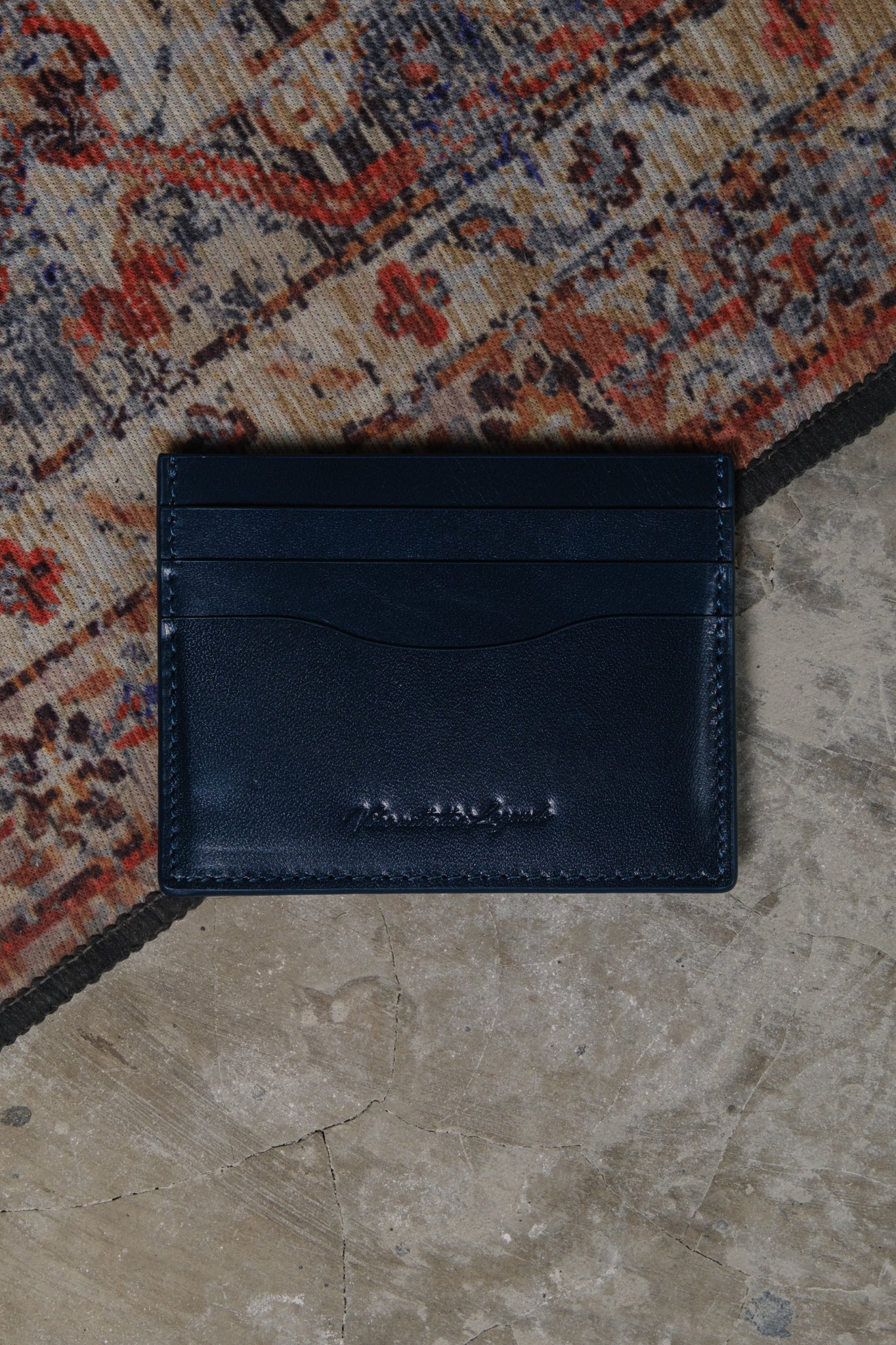 Vegetable Tan Card Holder - Midnight