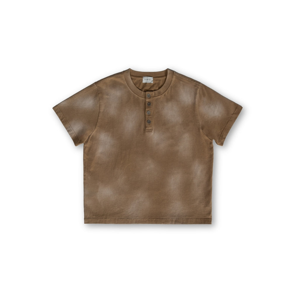 Sun Faded Henley - Vintage Brown