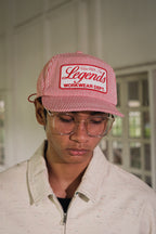 Packable Cap - Pinstripe Red