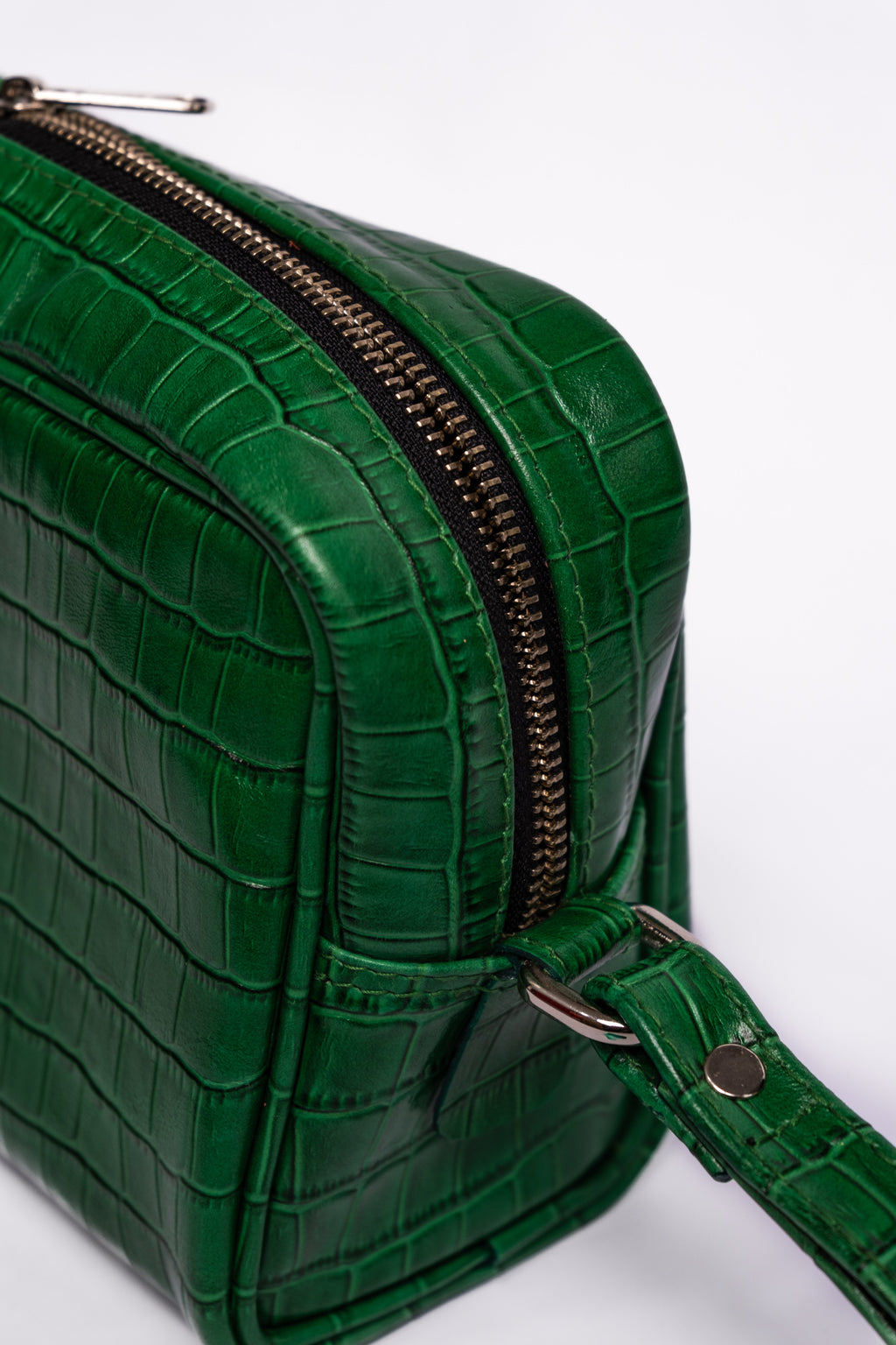 Crocodile Dopp Kit - Dark Green