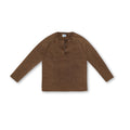 Knit Long-sleeve Henley - Washed Brown