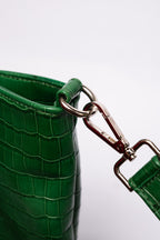 Crocodile Day Bag - Dark Green