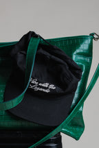 Crocodile Day Bag - Dark Green