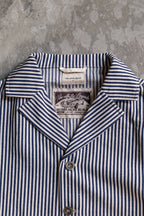 Pinstripe Jacket - Navy Blue
