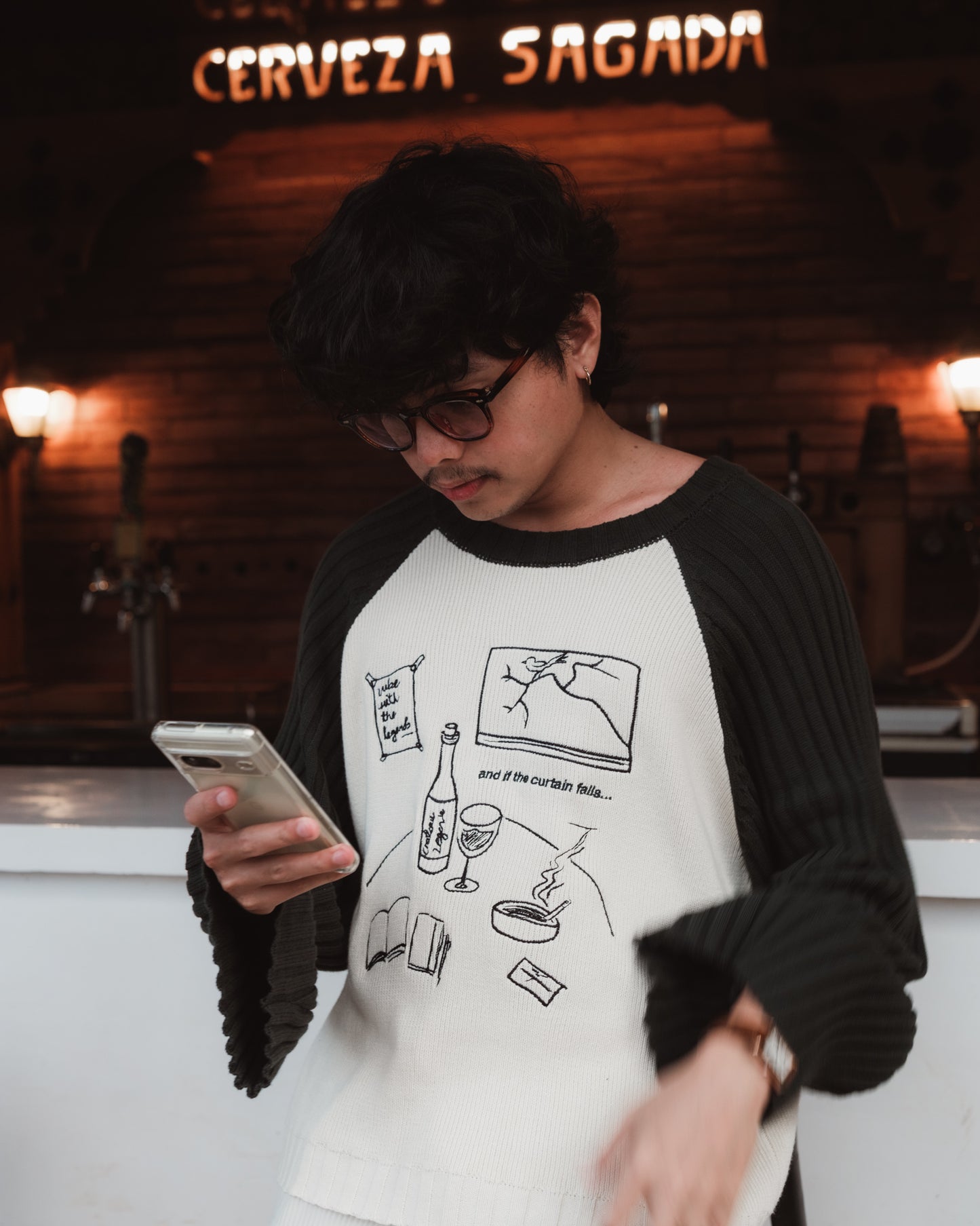 Knit Sweater - Curtain Call Embroidery