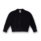 Collar Knit Cardigan - Black